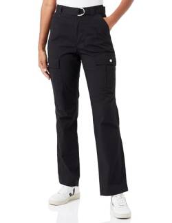 DKNY Women's Belted Cargo Pants, Black, 14 von DKNY