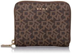 DKNY Women's Bryant-Sm Zip Around Bi-Fold Wallet, Mocha/Caramel von DKNY