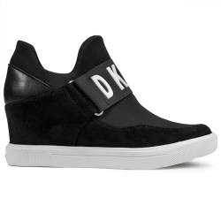 DKNY Women's Footwear COSMOS - WEDGE SNEAKER,BLACK, 7.5 von DKNY