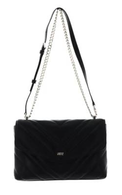 DKNY Women's Madison Large Envelope Flap with Adjustable Chain Strap in Lamb Nappa Leather Shoulder Bag, Black/Gold von DKNY