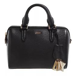 DKNY Women's Paige Small Bag with an Adjustable Chain Strap in Sutton Leather Duffle, Black/Gold von DKNY