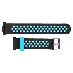 DKaony Smartwatch-Armband, Verstellbarer Smartwatch-Gürtel aus Silikon für den Täglichen Gebrauch (Schwarz Blau) von DKaony