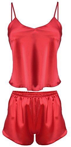 DKaren Damen Pajama Set, Rot, XL EU von DKaren