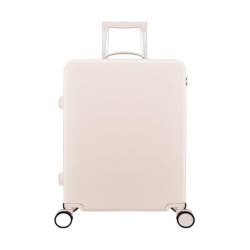 Koffer Von Vorne Zu Öffnender Boarding-Koffer for Damen, 24-Zoll-Passwort-Reisekoffer, Universal-Rad-Trolley-Koffer Suitcase (Color : B, Size : 24) von DLLSZS