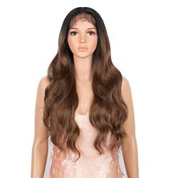 Synthetic Lace Front Wig Body Wave with Baby Hair Wigs Ombre Blonde Color High Temperature Hair for Black Women Cosplay,I,26 inch von DLSEAN