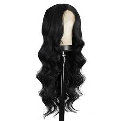 Synthetic Lace Front Wigs,Synthetic Body Wave Lace Wigs for Women Wavy Glueless Pre Plucked Hairline Wig with Baby Hair Wavy Wigs Heat Resistant Fiber,20inch von DLSEAN