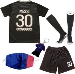DMDMK Paris Messi #30 2021/2022 Third Trikot Shorts und Socken Kinder und Jugend Größe (Third, 18 (3-4 Jahre)) von DMDMK