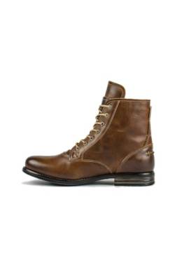 DMGYCK Western Cowboy Boots For Men - Mens Square Toe Chelsea Boots Ankle Cowboy Boots For Men Casual Retro Stylish Boots Casual Boots For Men (Color : Brown, Size : EU 39) von DMGYCK