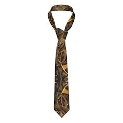 DMORJ Coole Steampunk Gears Herren-Krawatten: 144 x 7,9 cm, schmale Krawatte, lustige, langlebige Krawatten für Schule, Hochzeiten, Partygeschenk., Schwarz, Einheitsgröße von DMORJ