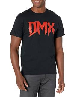 DMX Herren Official Red Logo T-Shirt, schwarz, Groß von DMX
