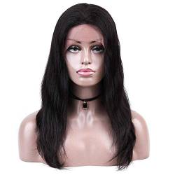 DNARLKBF 13 * 4lace frontales Haar lange Körperwelle schwarze Perücke 22inch von DNARLKBF