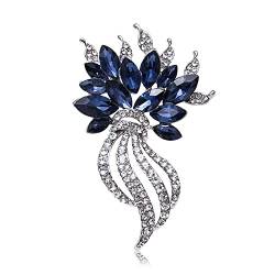 Brooch for Women's Bride Holding Flower Brooch Female Fashion Alloy Diamond Brooch Anti-Lighting Corsage Clothes Accessories von DNCG