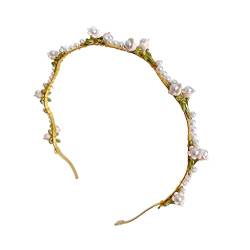 Frühling Perle Blume Stirnband Haar Damen Haarband Mädchen Kopfbedeckung (Color : E, Size : Universal size) von DNCG