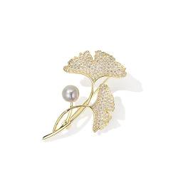 Ginkgo Corsage Small Fragrance Brooch Suit Female pin Decoration Clothes Buckle Accessories Creative Wild von DNCG