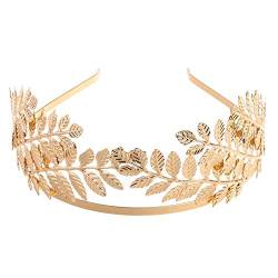 Stirnbänder Haarband Braut Haarschmuck Gold Haarbänder Goldblätter Schmetterling Vintage Haarschmuck Hochzeit Stirnband Tiara Frauen Haarkrone-5 Haarschmuck (Color : 2) von DNCG