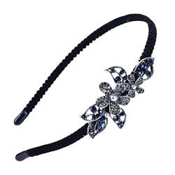 Stirnband Blume Wald Geschenke Braut Haar Mode Geburtstag Zubehör Kopf dekorative Reifen Party Stil Haarband Perlen Diamant Kopfbedeckung ein Wrap Kristall Band rote Blumen Hochzeit Reifen mit (Farbe von DNCG