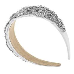 Vintage-Stirnband, Strass-Kopfbedeckung, Mädchen-Haarschmuck, Mädchen-Stirnbänder, glänzendes Stirnband, Strass-Haarband, breites Glitzer-Stirnband, gepolsterte Stirnbänder for Frauen, Stirnbänder for von DNCG