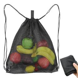 Netztasche mit Kordelzug, Strandtasche, Turnbeutel mit Kordelzug, Netzrucksäcke, Aufbewahrungsnetztasche, Stapeltasche, Sporttasche für Männer und Frauen, Jungen, Schwimmen, Tauchen, Reisen, Fußball von DNDGDLUA