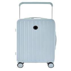 DNZOGW Reisekoffer Koffer Breiter Trolley Damen Verdickter Universal-Rad-Boarding-Koffer Koffer Herren-Koffer Passwortbox Trolley (Color : Blue, Size : A) von DNZOGW