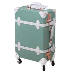 Reisekoffer Kleiner, Frischer Trolley-Koffer, Retro-Koffer, Rollkoffer for Damen, Modischer Boarding-Koffer, Koffer Trolley (Color : G, Size : A) von DNZOGW