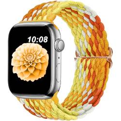 Geflochtenes Armband, kompatibel mit Apple Watch, 38 mm, 40 mm, 41 mm, für Damen und Herren, dehnbares, geflochtenes Solo-Loop-Uhrenarmband für iWatch Serie 8, 7, 6, 5, 4, 3, 2, Ultra SE von DOBSTFY