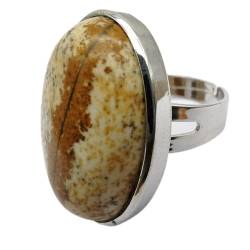 DOCOXI Ovaler Fingerring aus Karneolstein, Größe 8, Schmuck für Frauen, Geschenk, 1 Stück (Hauptsteinfarbe: Auburn, Ringgröße: 8) (8 Auburn) von DOCOXI