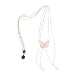 Körperkette für Damen – Gold, schlicht, Strand, Bikini, überkreuzt, Taille, Bauch, schwarz, Geschirr, Körperkette, Halskette, feiner Schmuck für Frauen, Körperschmuck von DOCOXI