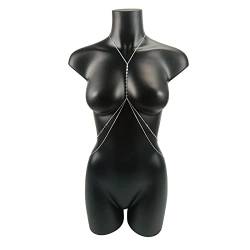 Körperketten Punk-Pailletten Körperschmuck Brustketten Sexy Anhänger Goth Körperkette Bikini für Frauen Accessoires Strand Taille Mode Geschenk (D84) (D84) (D84) von DOCOXI