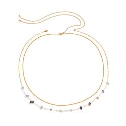 Körperketten Sexy Harness Bauch Taille Kette Bikini für Frauen Goldfarbe Gliederkette Körperschmuck Nachtclub (Js02109) (Js02098) (Js02098) von DOCOXI