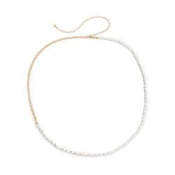 Mode Frauen Mädchen Taille Kette für Den Bauch Perle Körper Schmuck Sexy Perlen Körper Bauch Kette für Gewichtsverlust Taille Körper Schmuck Bauch Taille Kette von DOCOXI