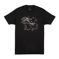 Dodge Smoking Hellcat Redeye T-Shirt für Erwachsene, kurzärmelig, Rundhalsausschnitt, 100 % Baumwolle, Schwarz, XL von DODGE