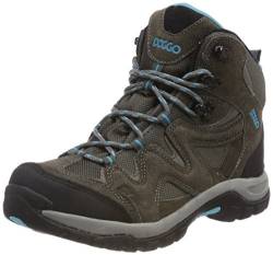 DOGGO Atticus, Unisex-Erwachsene Trekking- & Wanderstiefel, Grau (Dark Grey/Sky), 37 EU (4 UK) von DOGGO