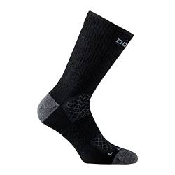 DOGMA MARMOT - leichte Merino Wandersocken für die warmen Tage, Summer Hiking and Trekking Socks, Antislip und Luftdurchlässig (Negre M, 42-44) von DOGMA