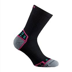 DOGMA Mountain Goat – atmungsaktive Wandersocken mit Merinowolle für die warmen Hiking Tage. Temperaturregulierende, dezent gepolsterte, Trekkingsocken für alle Outdoor Aktivitäten (40-42, Negre W) von DOGMA