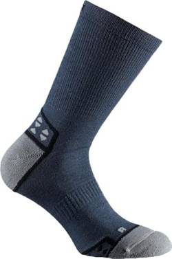 DOGMA Mountain Goat – atmungsaktive Wandersocken mit Merinowolle für die warmen Hiking Tage. Temperaturregulierende, dezent gepolsterte, Trekkingsocken für alle Outdoor Aktivitäten (43-46, Gris) von DOGMA