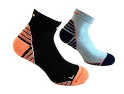 DOGMA Speedy Cheetah - Doppelpack Laufsocken kurz, knöchelhohe Sport- und Sneaker-Socken Damen & Herren, Trailrunning Socks, Antiblasen, Anti-Schweiß Sportsocken, Multisport, Running (Duo W, 37-39) von DOGMA