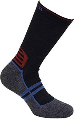 DOGMA Yeti - schnelltrocknende Merino Wandersocke, atmungsaktive Trekkingsocken, wadenlange Funktionssocken, outdoor hiking socks (Schwarz M1, 43-46) von DOGMA