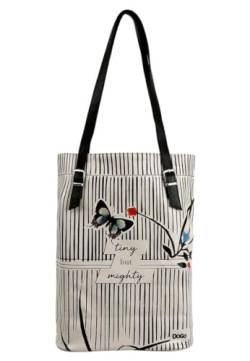 DOGO Vegane Damen Schultertaschen Umhängetaschen Tall Bag - Tiny But Mighty von DOGO