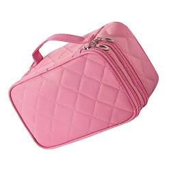 DOITOOL 1Stk Rhombus Kosmetiktasche Toiletry Organizer Tasche tragbare Make-up-Tasche Make-up-Taschen doppellagige Kosmetiktasche Makeup Tasche wasserdicht Toilettenartikel Reisen Nylon von DOITOOL