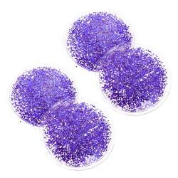 DOITOOL 2 Paar Gel-Augenmaske Augenkühlpads geschwollene Augenflecken Runde kalte heiße Augenpads Augen-Gel-Maske bequeme Augenklappen Sommer Gesichtsmaske Eis Augenbinde PVC Violett von DOITOOL