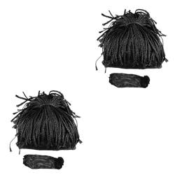 DOITOOL 2St Afrikanische Zopfperücke perücken Mode Stirnband amerikanisch Damen Hochtemperaturdraht von DOITOOL