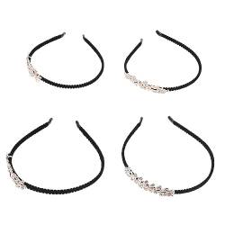 DOITOOL 4 Stück Haar mit Strassschleife haarschmuck Blitz Kopfbedeckung Haarring Stirnband Fräulein Diamant Legierung von DOITOOL