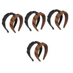 DOITOOL 8 Stk Plissiertes Stirnband Boho-bandana Haarband Für Mädchen Retro-frauen-stirnbänder Turbinen Für Damen Hijab Für Mädchen Tiara Cosplay Fräulein Schmücken Stoff von DOITOOL