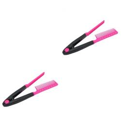 DOITOOL 8 Stk V-Clip hairbrush haarbürsten Hohe Qualität hochstihl flacher Eisenkamm Haarglätterbürste Haarstylingkamm Kamm für glattes Haar Haarpflege Frisierkamm Plastik von DOITOOL