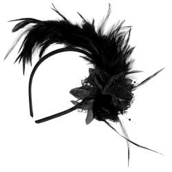 DOITOOL Feder Stirnband Karnevals-Fascinator Fascinator-Stirnband Haarschmuck Tiara Karnevals-Kopfbedeckungen für Frauen Feder Stirnbänder charmant schmücken Damen von DOITOOL