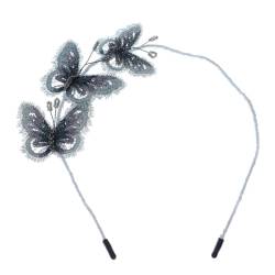 DOITOOL Schmetterlings stickerei Stirnband facinators hüte für damen Fascinator-Hut trachten haarschmuck trachtenhaarschmuck Haarbänder Festival-Stirnband Haarschmuck für die Party wild von DOITOOL