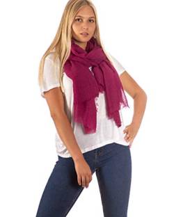 DOLCE ABBRACCIO by RiemTEX Damen Schal FUNKY STYLE Halstuch Bandana Geschenke für Frauen Stola XXL Tuch Kopftuch Tücher Motorrad Halstuch Multifunktionstuch Pashmina Schal (Magenta) von DOLCE ABBRACCIO by RiemTEX