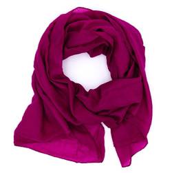 DOLCE ABBRACCIO by RiemTEX WILD CAT Damen Schal Halstuch Tuch aus Chiffon für Frühling Sommer Ganzjährig (Magenta) von DOLCE ABBRACCIO by RiemTEX