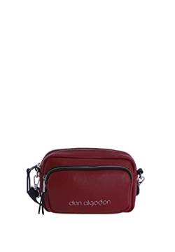 DON ALGODON Damen GEA Crossbody Bag Handtasche umhängetasche, Rot, 21x7x14 cm von DON ALGODON
