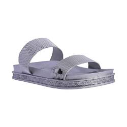 DON ALGODON Korfu Flip-Flops, Sandalen für Damen, Silber, 36 EU von DON ALGODON